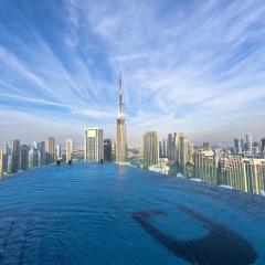Luxury 49th & 59th Floor 2BR Apartments with Sea and Burj Views plus Access to the Infinity Pool on 64th Floor