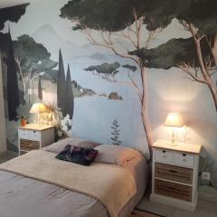 Maison spacieuse avec jardin clos au calme