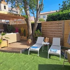 Magnifique appartement 2 chambres avec 50 m2 de jardin privatif