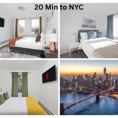 Modern 3BR Stay - Up to 7 Guests - 20 Mins to NYC