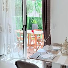 Appartement climatisé avec jardin 4 personnes