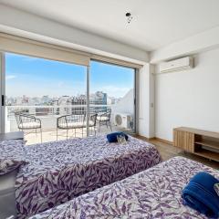 Studio Apartment on 13th Floor with balcony terrace