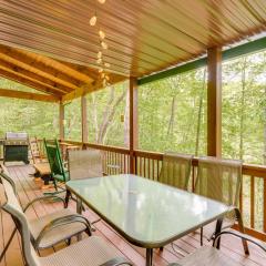Game Room and 3-Story Deck at Lake Hiwassee Hideaway