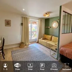 La Poulie - Apartment with Balcony and Free Privative Parking - Close to Colmar