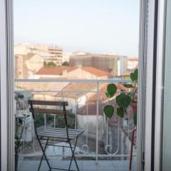 Downtown nest with balcony