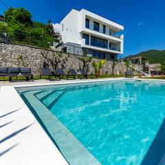 Villa K Opatija with a heated pool, sauna, astonishing sea view