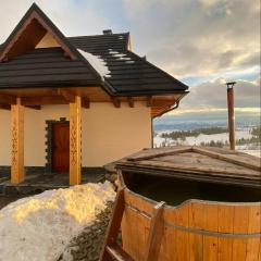 Domki z widokiem na Tatry