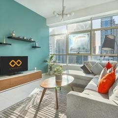 Stylish 2 Bedroom Apartment with Marina View & Balcony, Dubai Marina