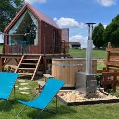 Cabane luxe & spa extérieur Les Magnolias