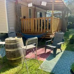 mobilhome 3 chambres camping boisé