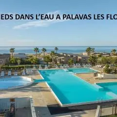 LES PIEDS DANS L'EAU A PALAVAS ! Mer à 50 m ! MHome 6 Pers climatisé T confort CAMPING 4 ETOILES