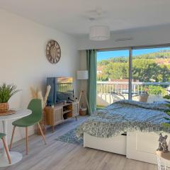 Studio Emeraude Proche Plage Clim Balcon Dernier Etage Parking - Saint Mandrier Sur Mer - Pin Rolland