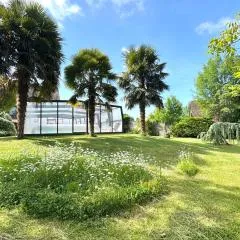 Maison de charme piscine couverte chauffée