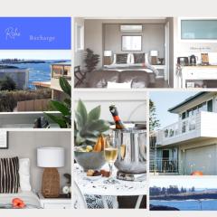 Seaview-Waterfront-Shutters by the Sea-On the Coastal Walk-Private and Quiet-