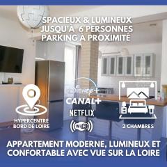 Moderne 60m2 vue sur la Loire hypercentre