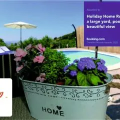 Holiday Home Rupotina with a large yard, pool and a beautiful view