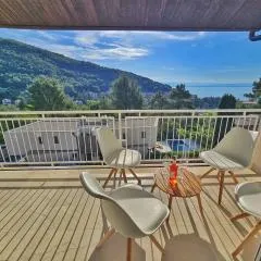 Penthouse apartment Draga Sky in Mošćenička Draga with free parking, one balcony and one terrace
