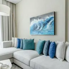 Nasma Luxury Stays - Calming Blues Stylish 1BR in Hayat Island