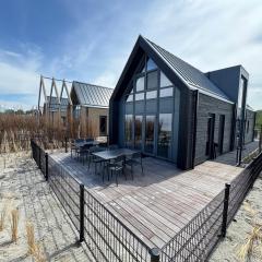 Enkhuizer Strand BeachHouse Deck Acht mit Zaun Nr 408