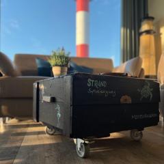 Ferienwohnung Marienleuchte - BeltBlick 1 - Erste Reihe Meerblick, 2 Schlafzimmer, Garten