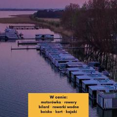 HT Houseboats - domki na wodzie - sauna, motorówka, rowerki wodne