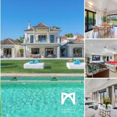 VACATION MARBELLA I Villa Milka, Frontline Golf, Giant Private Heated Pool, Close to High-end Restaurants, 8min Puerto Banus, Cine Room