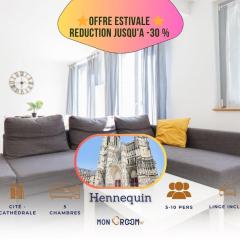 Appartement complet équipé Idéal groupe PRO/famille * 10 pers * 5 chb * Mon Groom