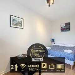 Studio 2 personnes avec parking et balcon Proudhon