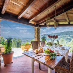 Villa in Pescia with Tuscan Wine Views