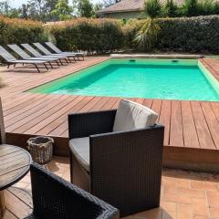 Grande maison landaise avec piscine privée, proche plage, pour 8 personnes à Biscarrosse - FR-1-319-398