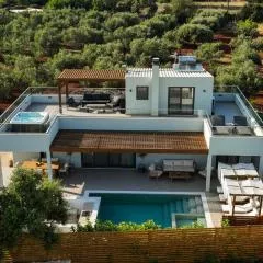 Villa Mourelo luxury villa in chania with private pool jacuzzi