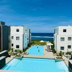 Eastern blue apartment seafront