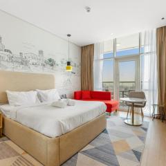 Modern Studio in JVT - Balcony, Pool, Gym