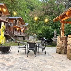 Cottages in mountains