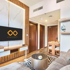 Cozy 1BR Vera Tower with Amazing Burj Khalifa View