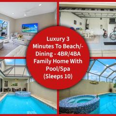 Vacation home with pool. 4 bedrooms. Sleeps 10