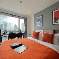 Stylish 2BR City View - BTS St.Louis - Ultra Fast Wifi