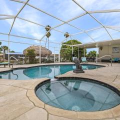 Heated Pool & Spa with Dock, Tiki Hut & Gulf Access - Coral Reef - Roelens