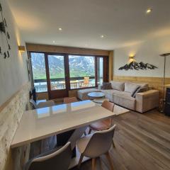 Tignes - 2 pièces rénové 42m², 4 pers, pied des pistes, balcon sud, WiFi - FR-1-502-598
