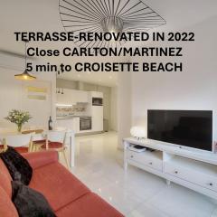 Elégant 2 pièces TERRASSE, CARLTON MARTINEZ- Proche CROISETTE A1B238
