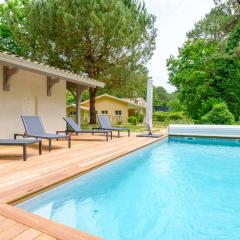 Villa familiale avec piscine chauffée 8 pers Biscarrosse Golf
