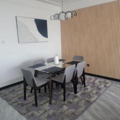 classy tastefully furnished executive three bedroom apartment with fully equipped gym ample parking space swimming pool children playing ground and amazing scenic views