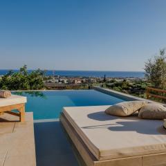 Malia Vista Villa with Panoramic Sea View and Private Pool