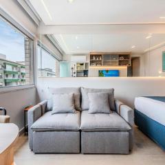 Lindo Studio com Vista para o Mar - Orla de Santos