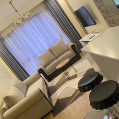 Beautiful one bedroom apartment with fully equipped gym ample parking space swimming pool children playing ground and amazing scenic views