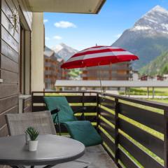 joli appartement pour 4 personnes à Saas-Grund, parking et terrasses