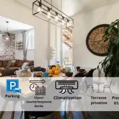 Design Industriel avec Terrasse Privative