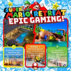 ALL INCLUSIVE - SUPER MARIO RETREAT – EPIC GAMING GETAWAY WITH ARCADES, THEMED