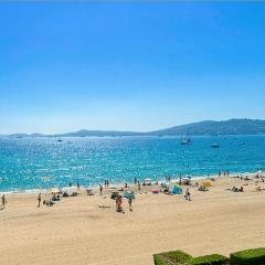 Appartement front de mer, plage vue mer