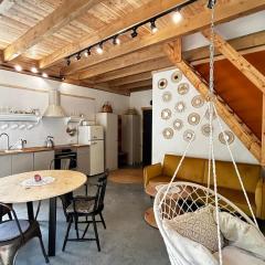 Szumidomki strefa z jacuzzi sauna widok na potok las